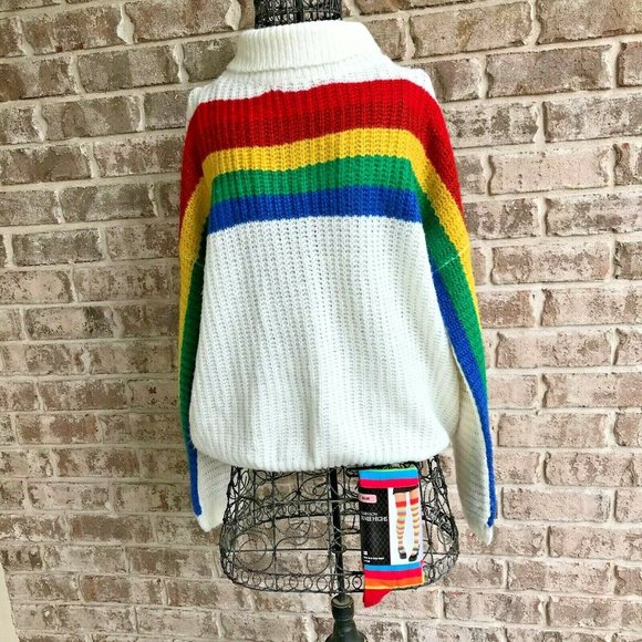 🌈Fantastic Fawn Rainbow Sweater - Picture 3 of 12